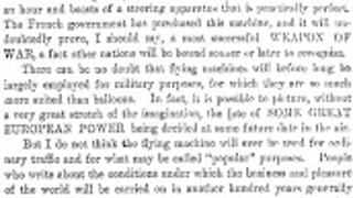 Aerial Navigation Will Never Be Popular (1906)